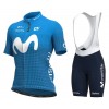 Completo Maglia + Pantaloncino con bretelle 2021 Movistar Team Donna N001